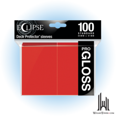 Deck Protectors - Pro Gloss Eclipse Apple Red (100ct)